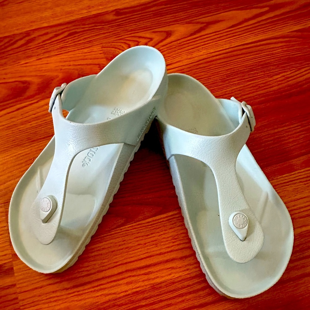 Birkenstock Sandals Aqua Blue Size 39